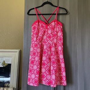 Marvel By Her Wonder Woman Red Paisley Dress